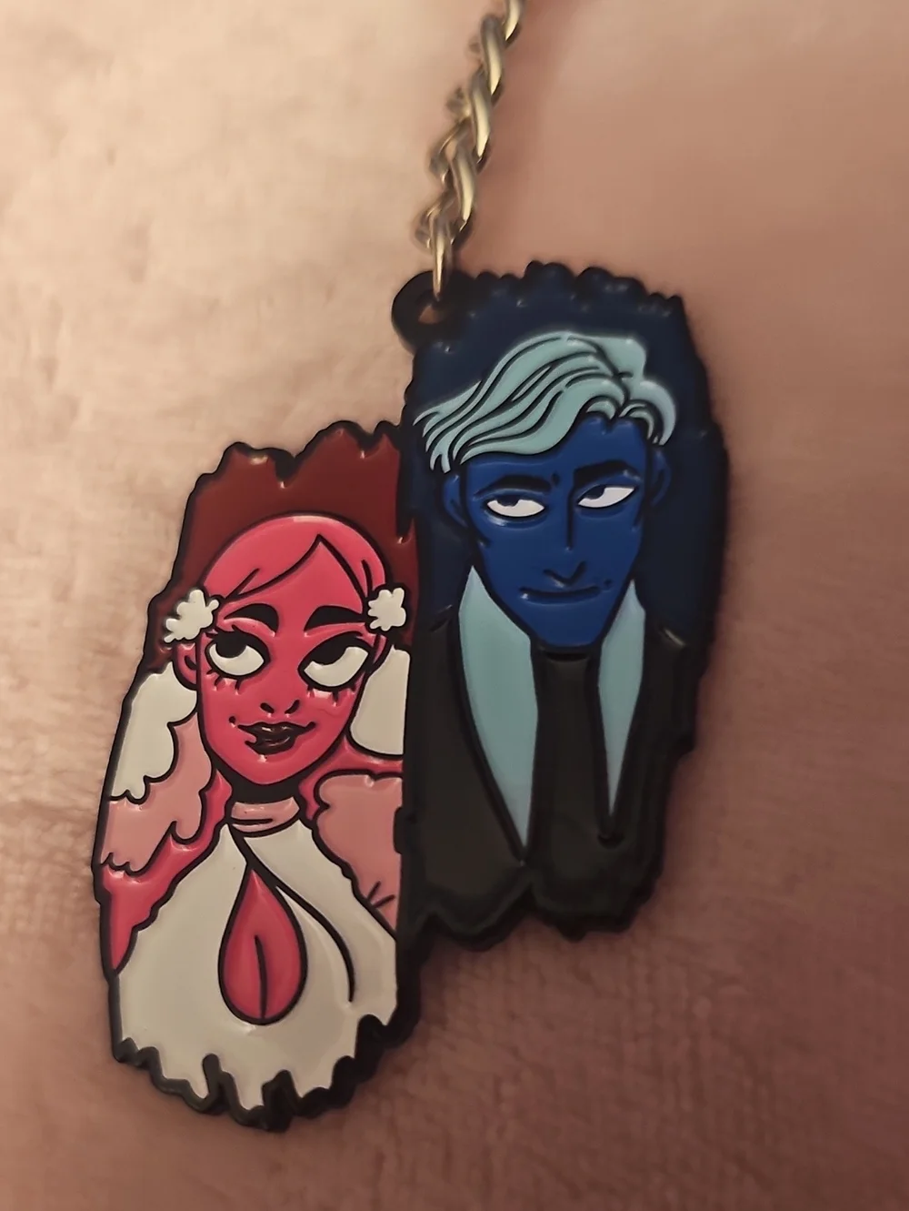 Lore Olympus Enamel Keychain Charm